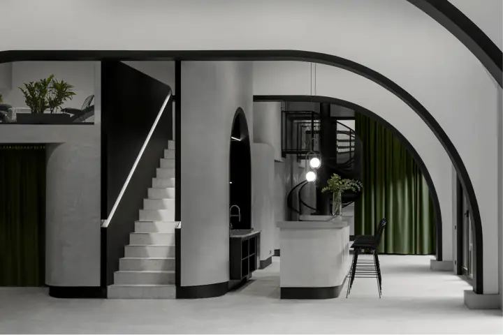 Интерьер площадки Grey Green